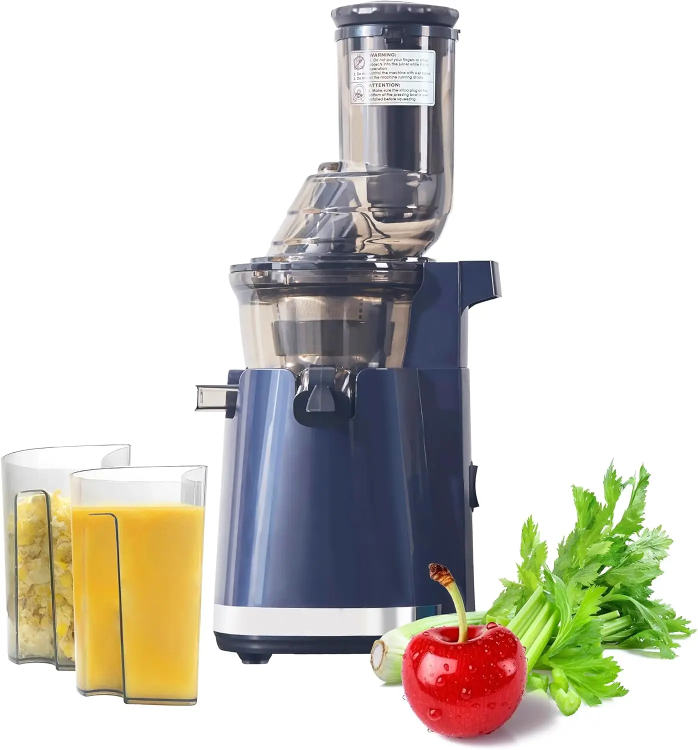 

Masticating Juicer,Cold Press Juicer Machines,Slow Juicer Extractor Juicer Cold Pressed for Vegetable and Fruit Easy to Clean 2