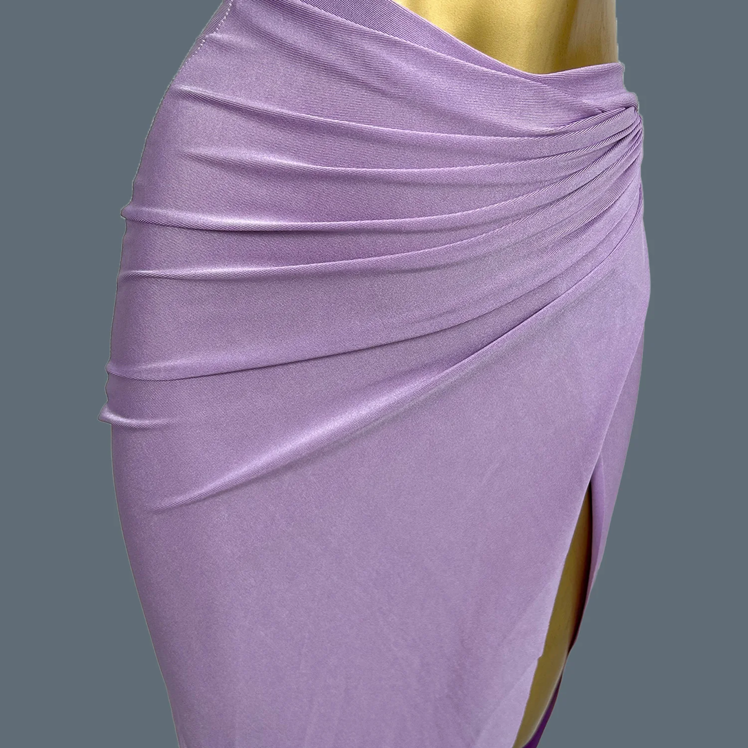 سباركلي حجر الراين مثير نمط سترة المحاصيل القمم تنورة طويلة 2 قطعة مجموعة بار عالية الجانب الشقوق تنورة طويلة ملهى ليلي المرحلة الزي Beixin #6