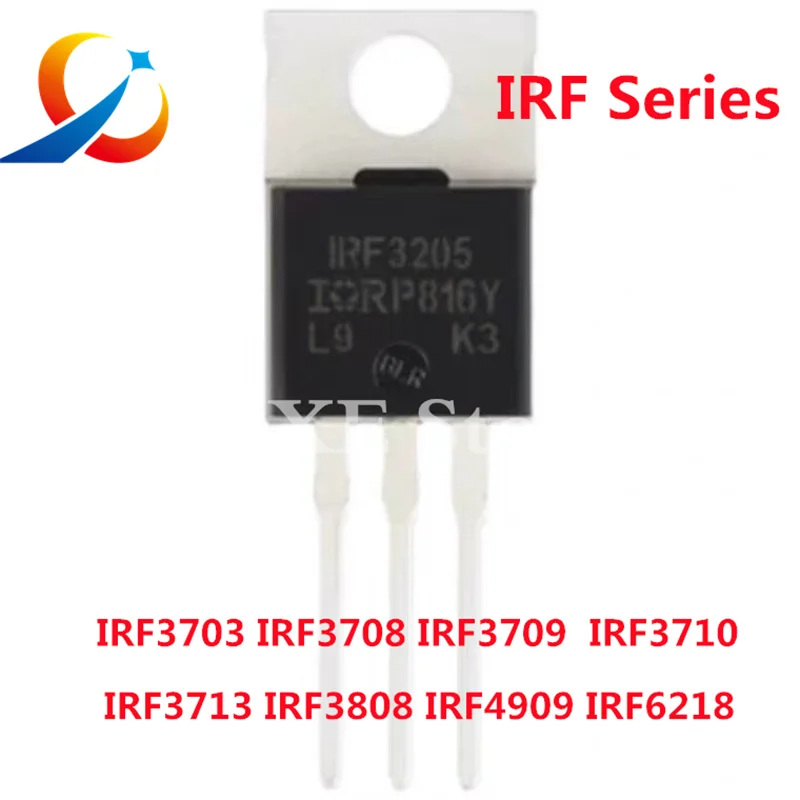 10PCS TO-220 IRF1404 IRF1405 IRF 3703 IRF3708 IRF3710 IRF3713 IRF2804 IRF3205 IRF3808 IRF4905 IRF5305 IRF5210 IRF6218 IRF8010
