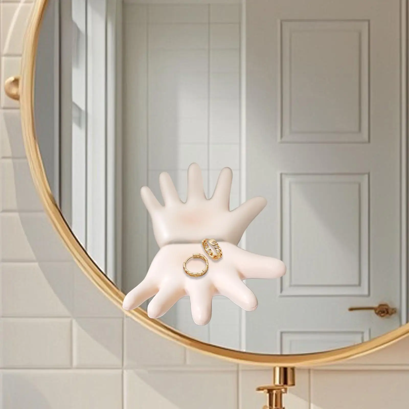 

Hand Shaped Jewelry Display Holder Hand Figurine for Bedroom Home Stores