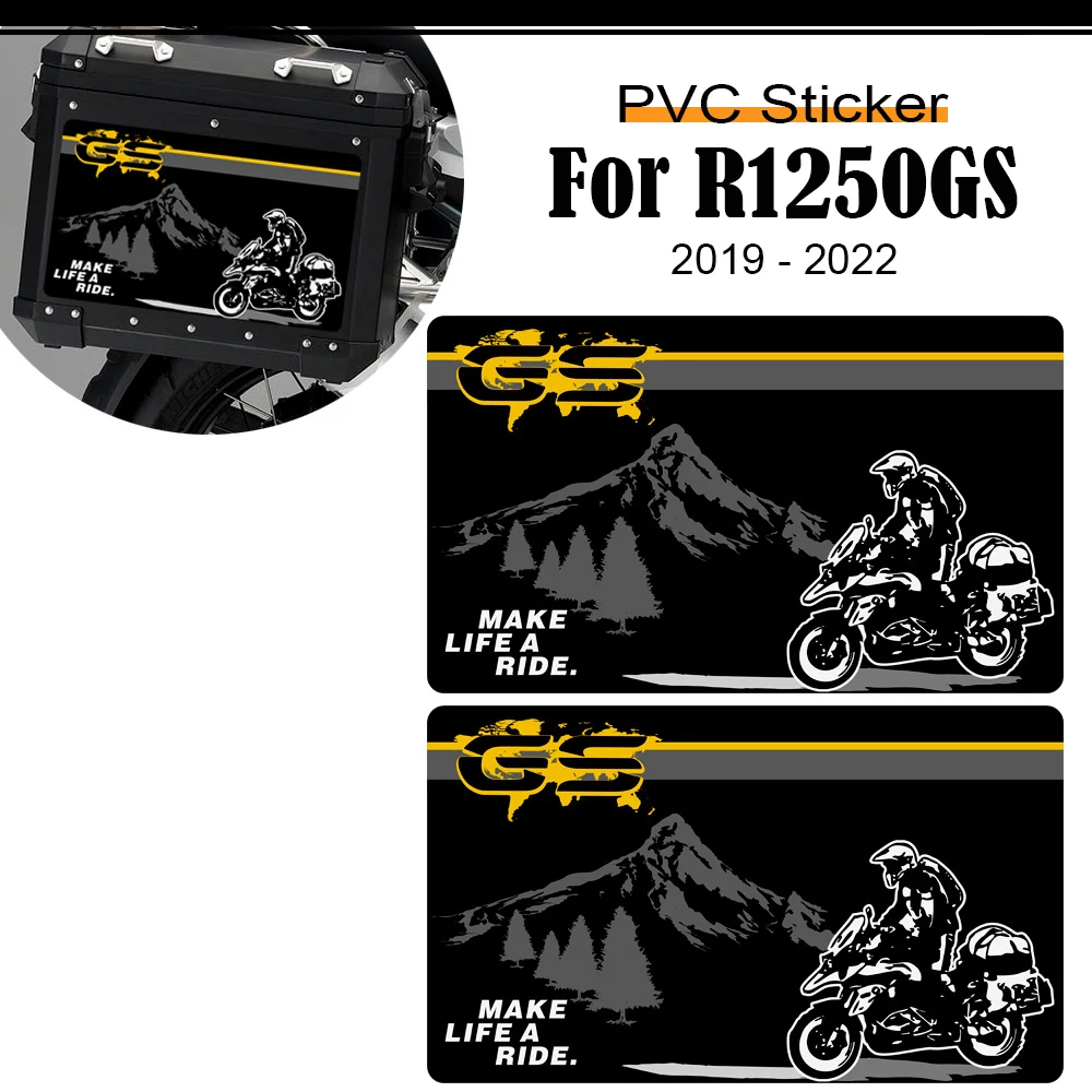 

R1250GS 2019 2020 2021 2022 Motorcycle For BMW R 1250 GS GSA HP Adventure Trunk Luggage Cases Stickers Decal Kit