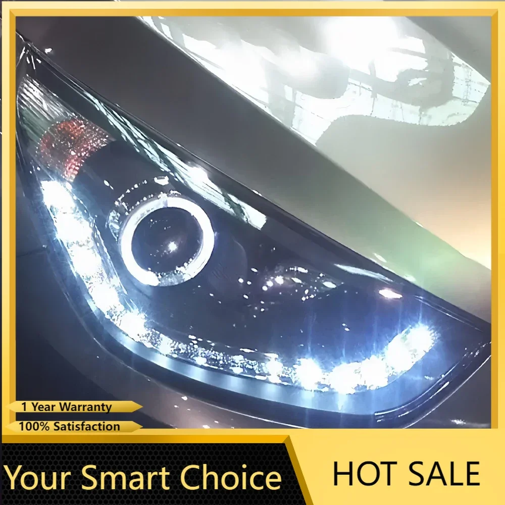 

High Quality Upgraded Car Front Lamps For Hyundai ix35 2010-2013 LED Auto Headlights Assembly Bifocal Projector Lens Accessories
