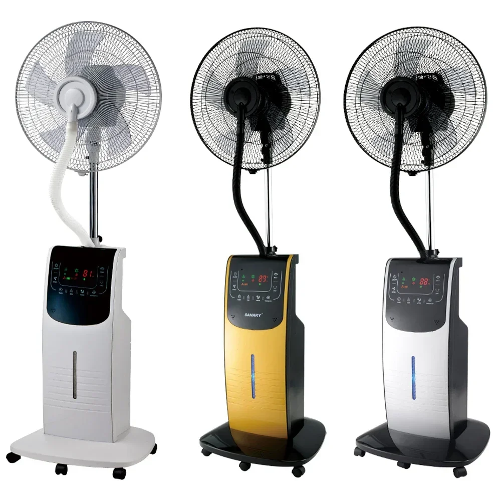 for high quality air cooler rechargeable domestic standing humidifier mist fan with remote