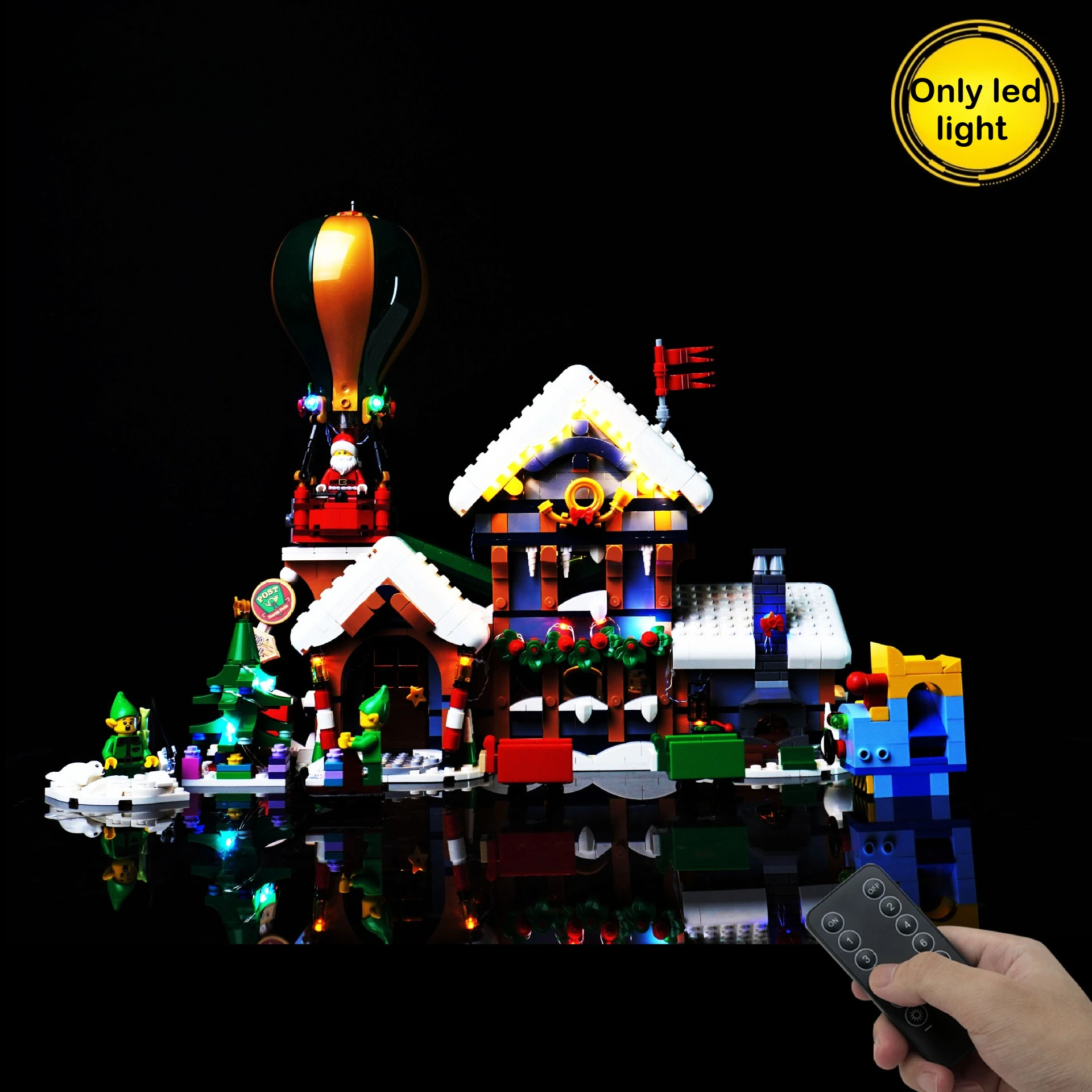 Not Include Model LED Light Set for Santa's Post Office 10339 Building Blocks Bricks DIY Lamp Toys Set