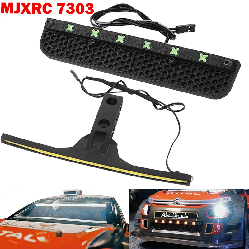 MJX Simulation Front Air Grille Light Dachlampe für 1/7 Hyper Go MJXRC 7303 C3 ferngesteuertes Auto, geländegängiges Hochgeschwindigkeits-RC-Auto