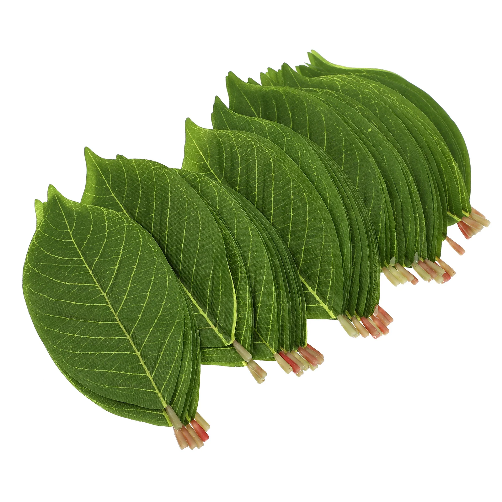 

50 Pcs Artificial Magnolia Leaves Fake Leaf Adornment Faux Outdoor Plants Eucalyptus Pu Material Decor Bride