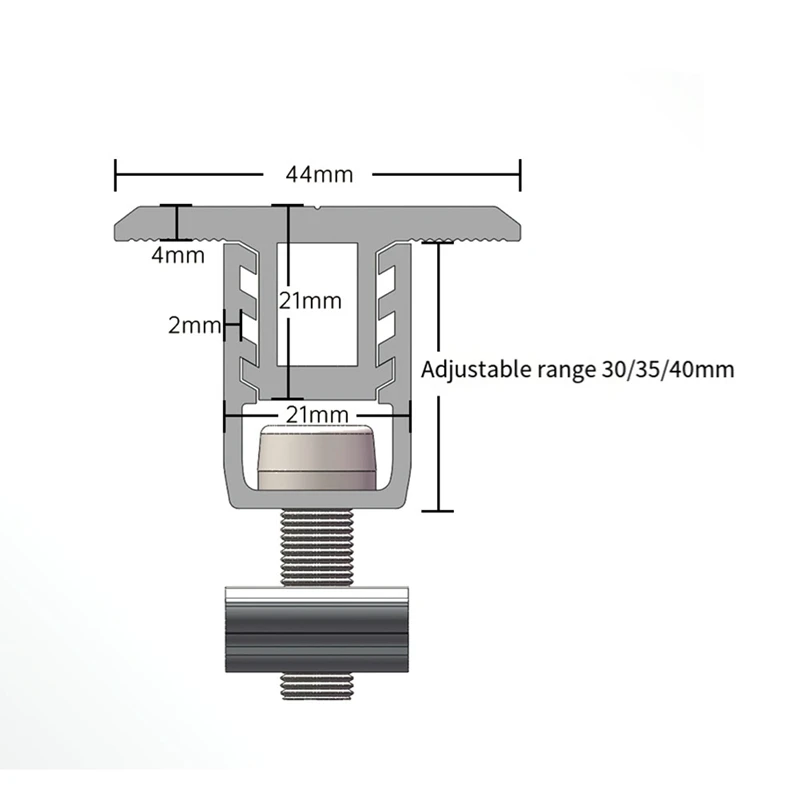 Painel Solar Suporte Kit, braçadeira de fixação ajustável, 30mm, 35mm, 40mm, 10pcs