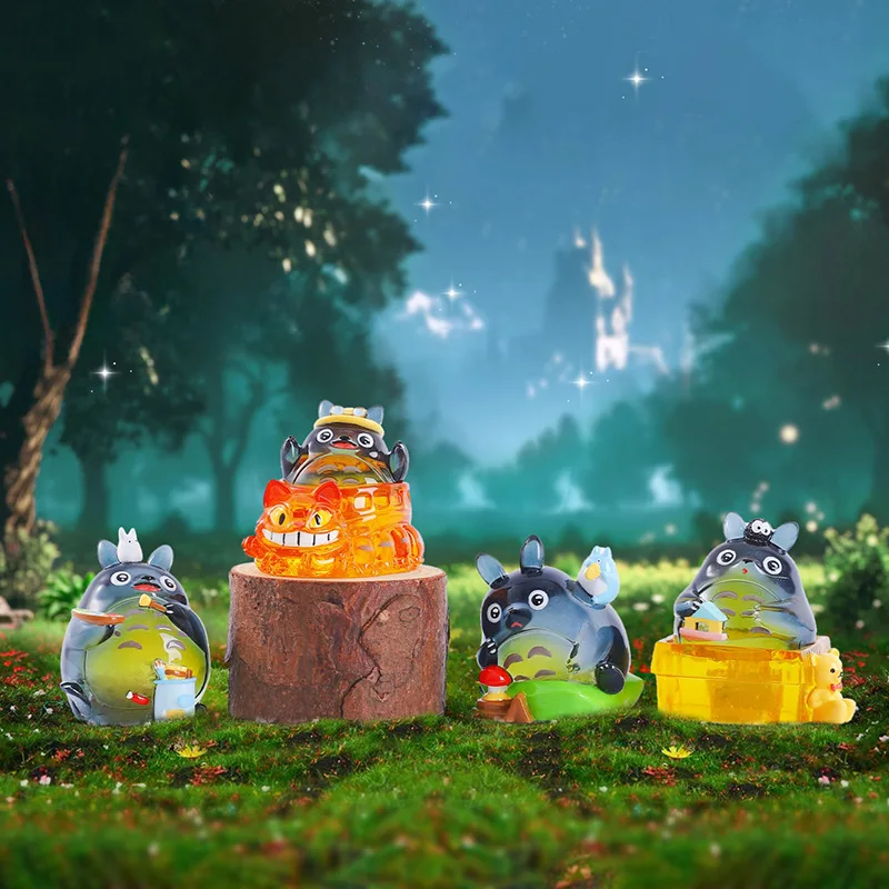 Hayao Miyazaki Anime dongeng versi hutan Firefly Anime 2025 baru kotak buta Figurine Aksesori perifer hadiah anak-anak