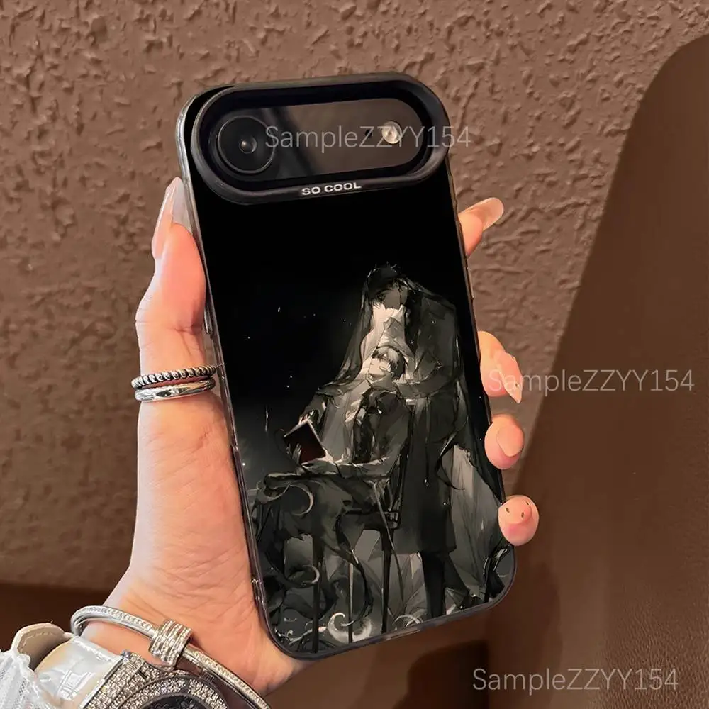 Casing Ponsel O-Omniscient Reader Viewpoint Untuk iPhone 17,16,15,14,13,12,X,8,Pro,Max,Plus,E,SE4,Air,Mini Hitam IMD Matte