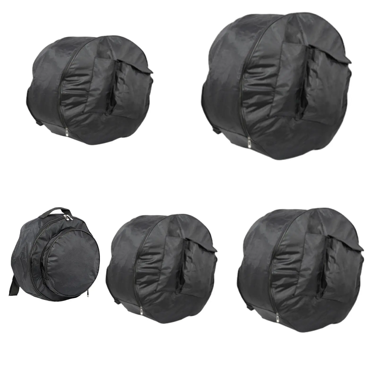 Snare Drum Bag Oxford Cloth Dustproof Drum Storage Bag Organizer Drum Gig Bag for Drum Pads Stage Short Trip Brackets Drumsticks