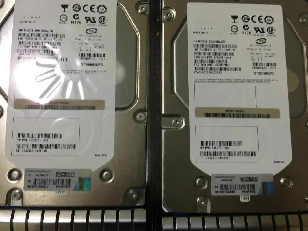 

For HP AP732A 518735-001 495276-003 600G 10K 3.5 FC Hard Drive