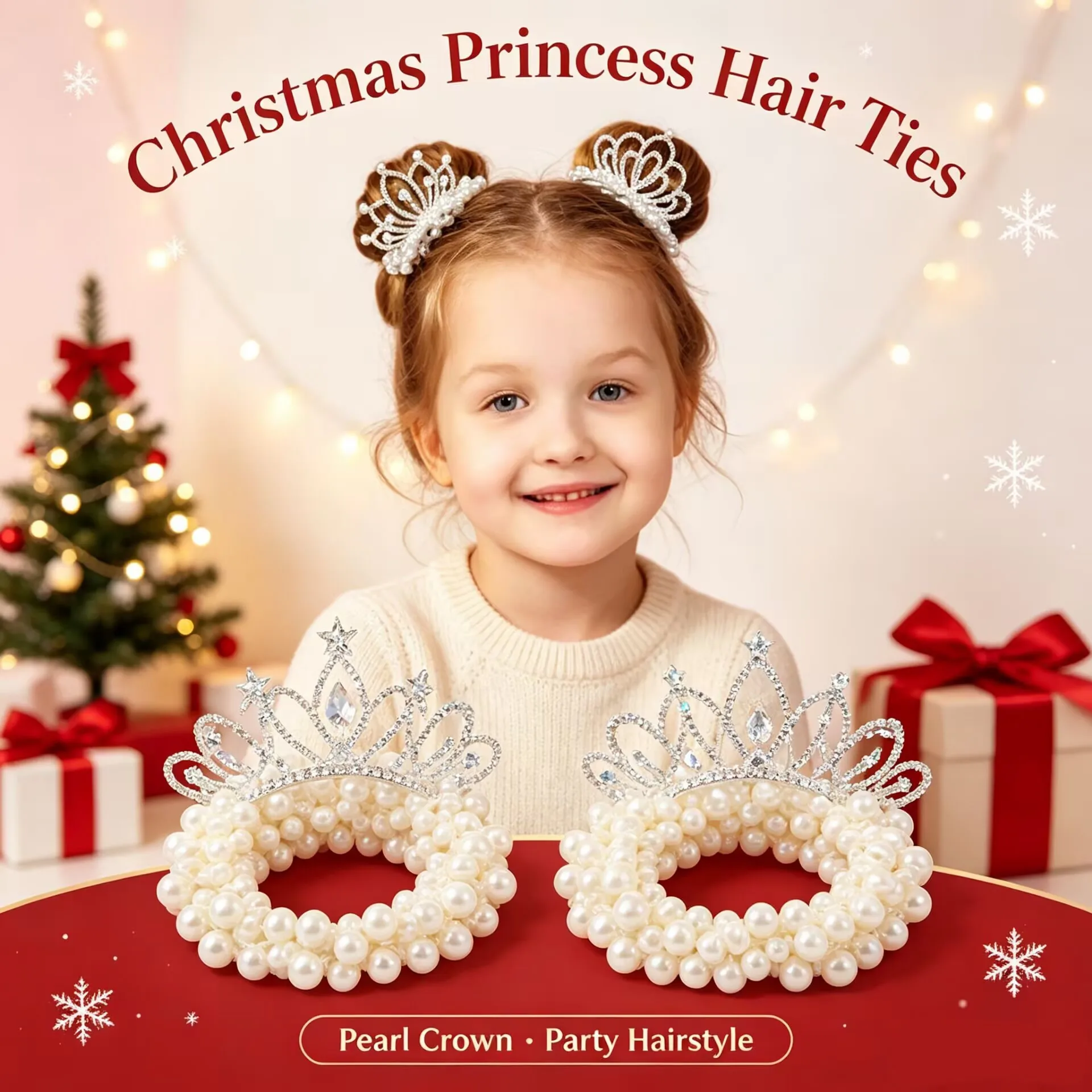 Christmas Gift  Hair Rope Combination Set High End Hair Tie Head Rope Women's Maruko Hair Hoop Rubber Band