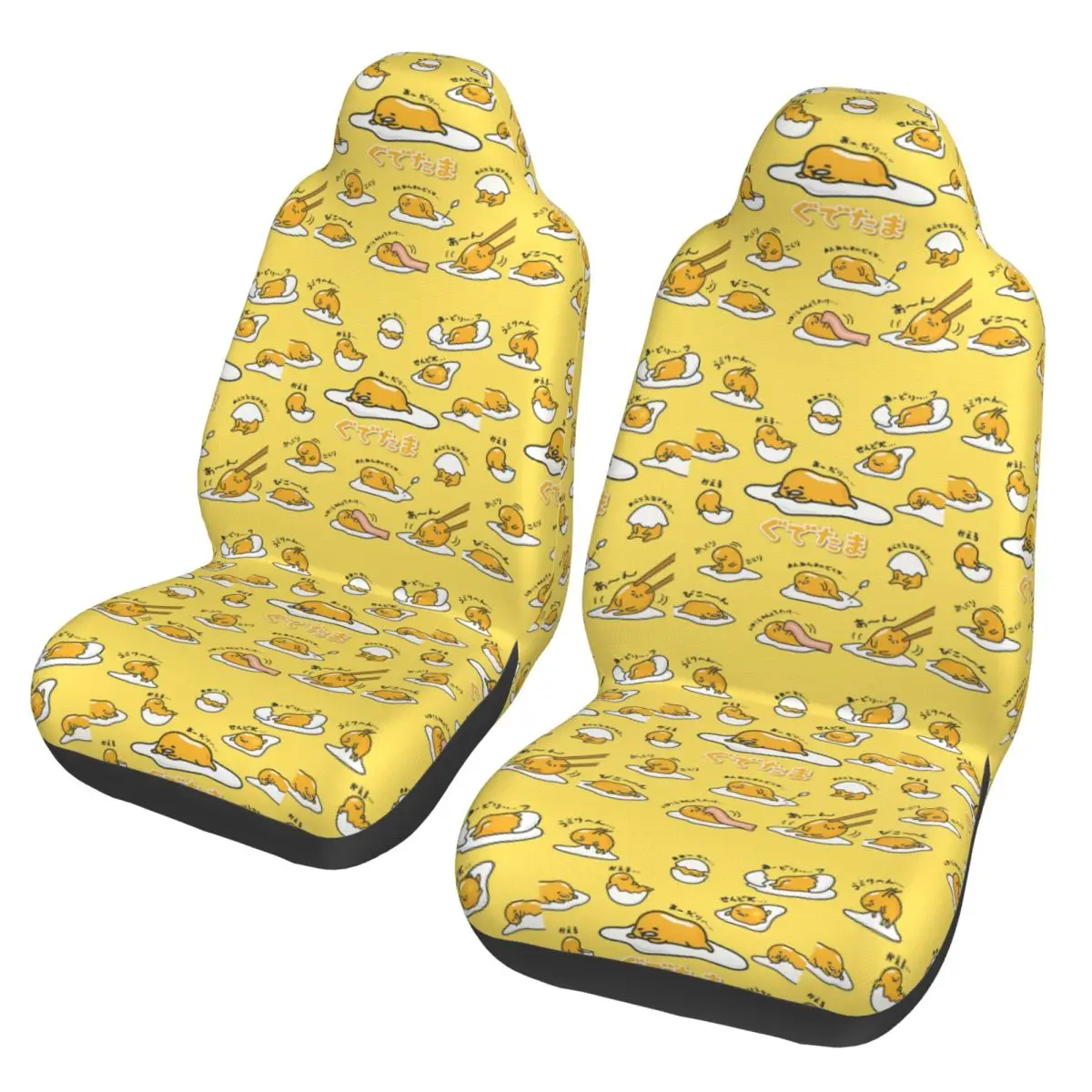 

Gudetama Cute Egg Cartoon Universal Car Seat Cover Suitable For All Kinds Models Car Seat Mat Polyester Car Accessories