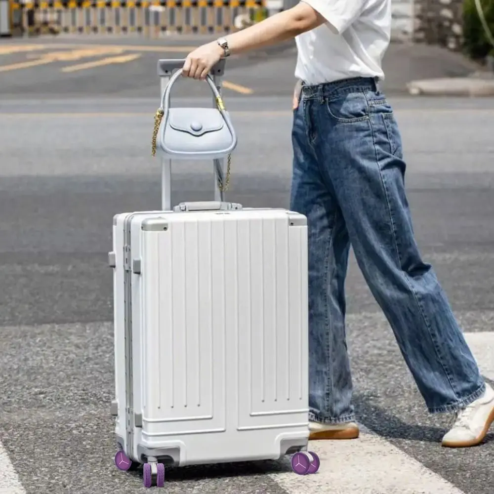 Silicone Travel Luggage Caster Shoes Reduce Wheel Wear Suitcase Parts Axles Luggage Wheels Protector Reduce Noise