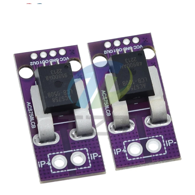 50A 100A Hall Current Sensor Module Linear Analog AC DC 3.3V-5V ACS758 ACS758LCB-050B 100B-PFF-T For Arduino RC Model Connector