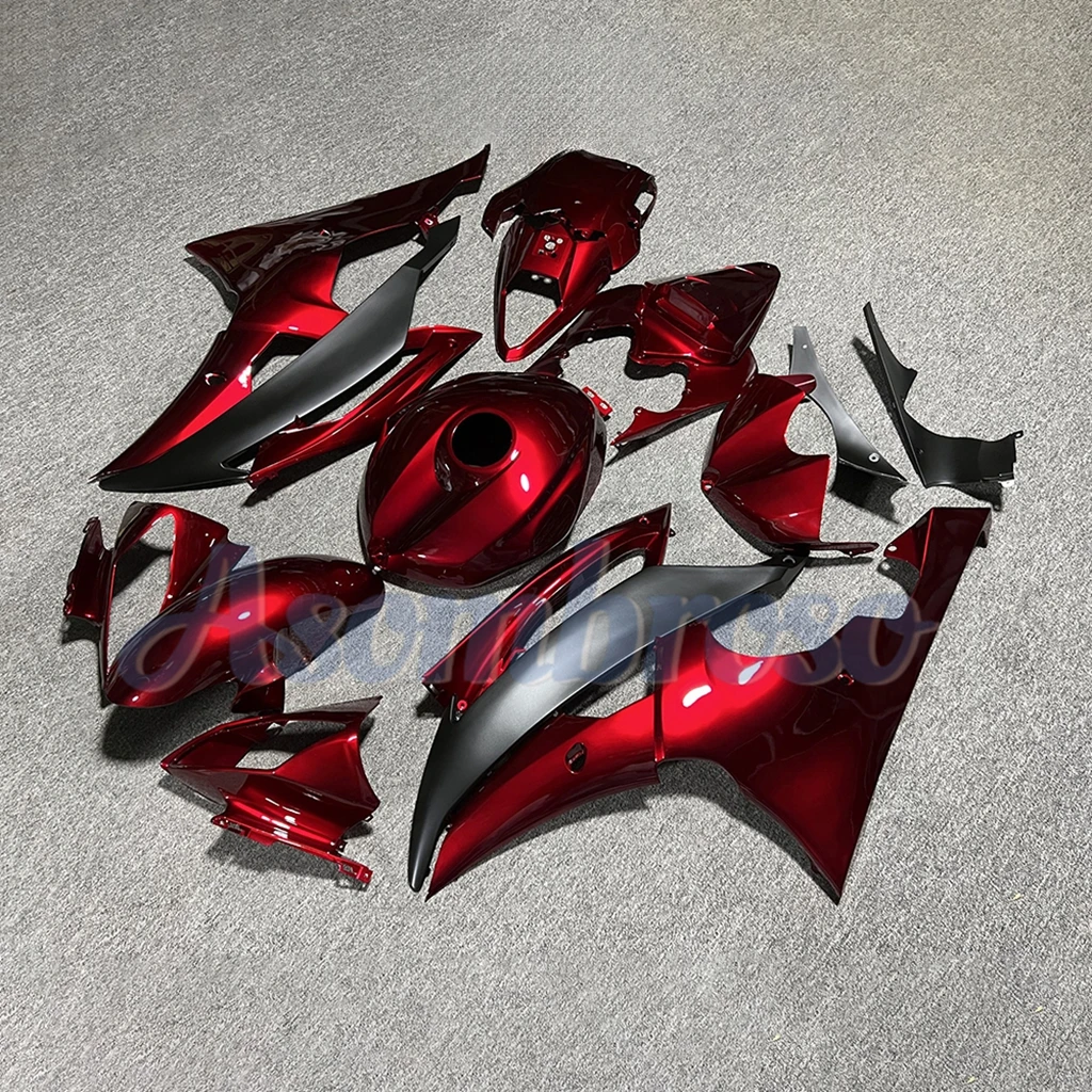 Fit for YAMAHA YZFR6 2008 2009 2010 2012 2011 2013 2014 2015 2016 Full Bodywork YZF-R6 ABS Injection Fairing kit | Cherry Red