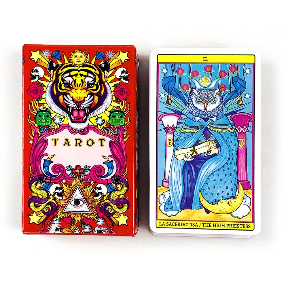 New Tarot Cards Chinese Style Deck Oracle English Visions Divination Edition Borad Playing Games Family Gathering Game Cards