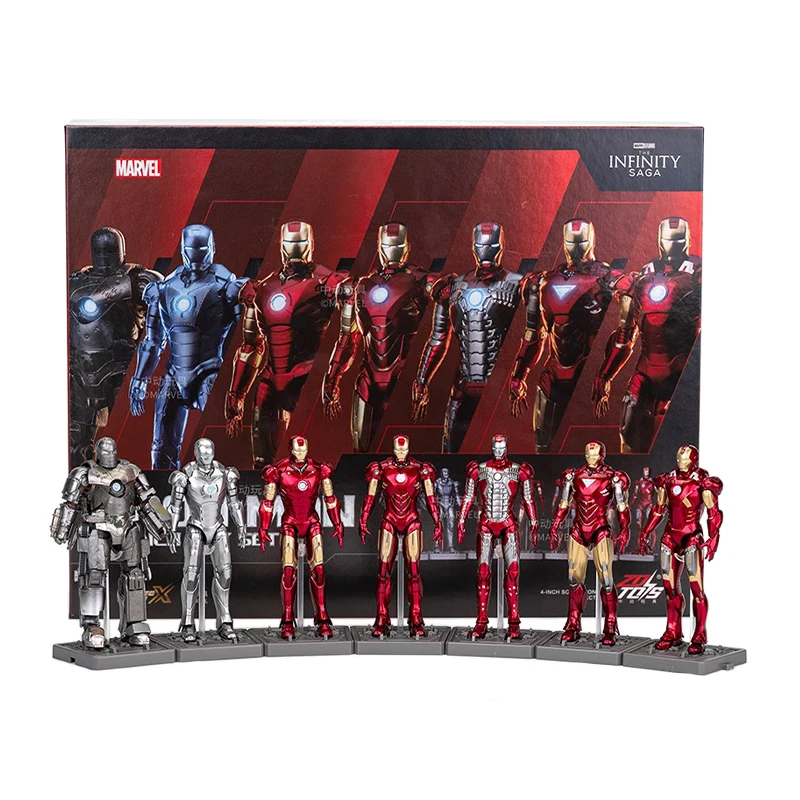 Iron Man Disney Marvel ZD Toy Model Joints Are Mobile Toys 4 Inches Action Figures Collectibles Birthday Gift Exquisite Gift Box