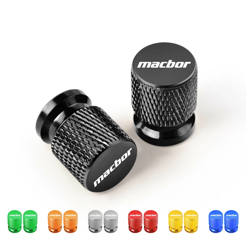 

2PCS Motorcycle CNC Aluminum Tire Valve Air Port Stem Cover Cap For Macbor Montana XR1 XR5 500 Rockster flat 125 Eight Mile 500
