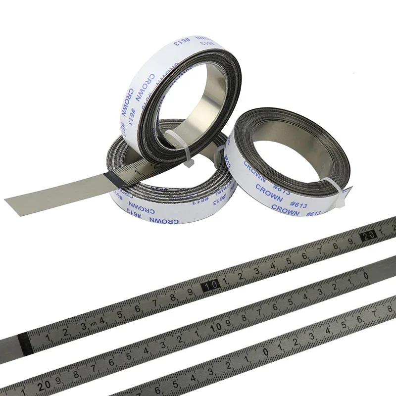 Stainless steel ruler, adhesive scale, adhesive flat ruler, mechanical ruler, adhesive worktable