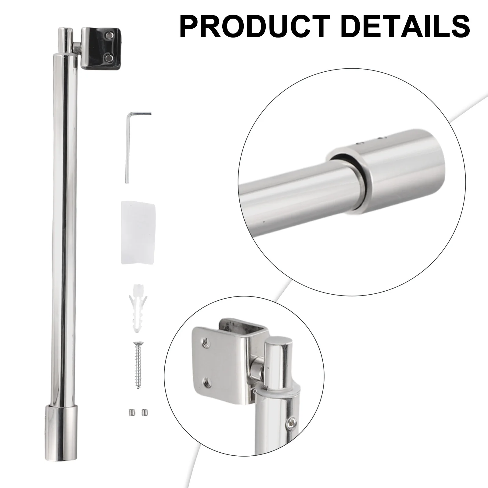 Arms Shower Screen Support Bar Walk In Shower Screen Door Telescopic Design Shower Screen Support Bar Features