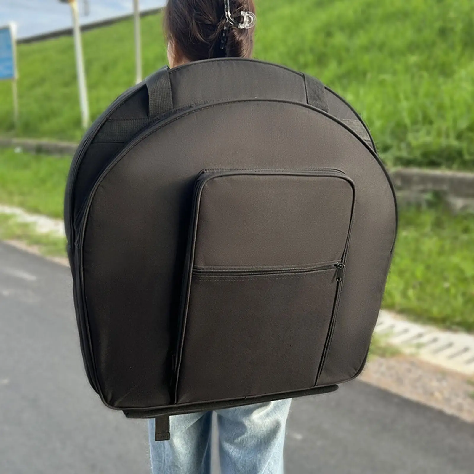 

Прочная сумка для хранения барабанных принадлежностей и чин-шин из ткани Оксфорд с несколькими отделениями и защитой для чин-шин