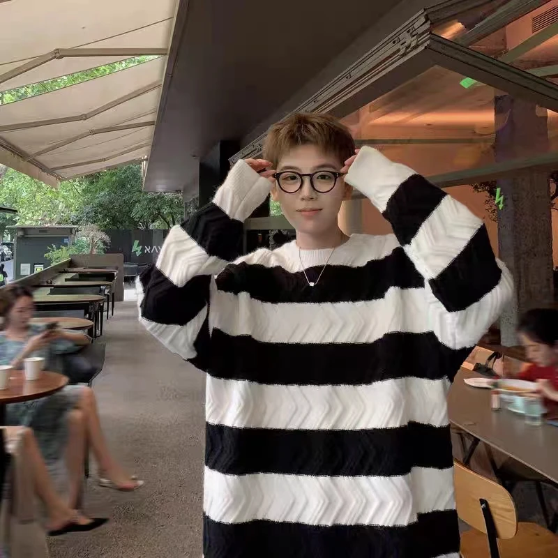 

Large Size Autumn Winter Men's Sweater 300 Pou Casual round Ne Knitted Loose Fit Faionable Pre-Order Winter Collection