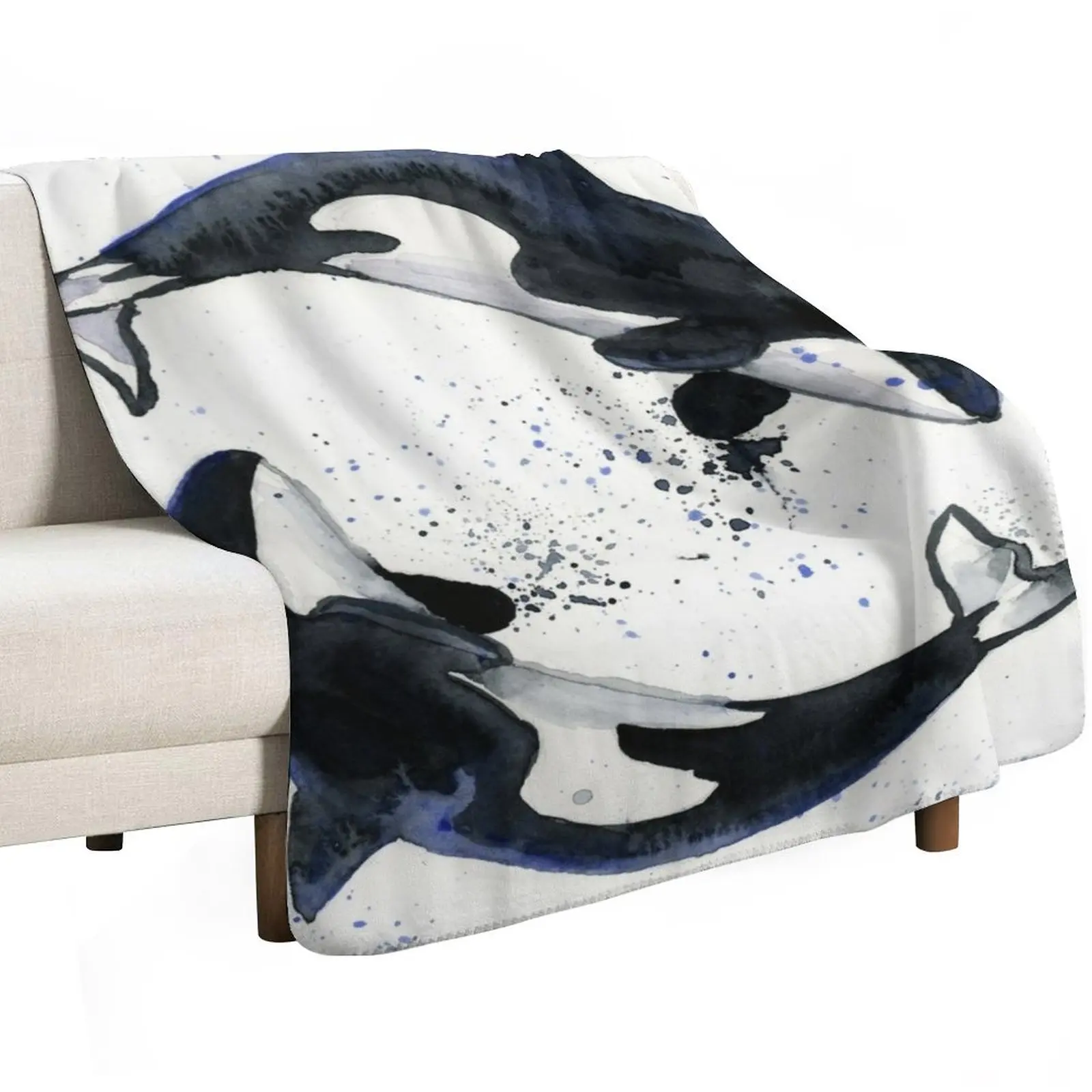 

Orcas Throw Blanket christmas decoration Luxury Thicken blankets ands Blankets