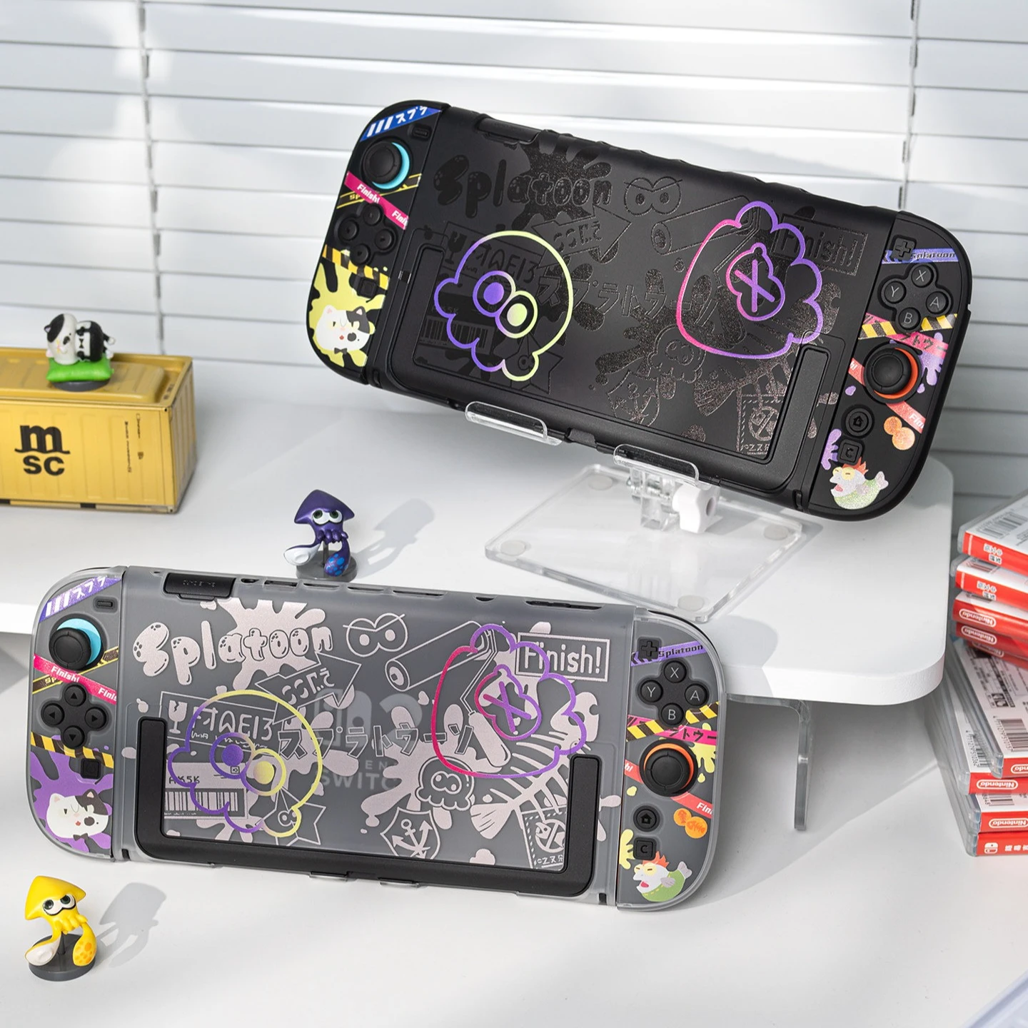 

Защитный чехол для Nintendo Switch 2/OLED, жесткий чехол для контроллеров Joy-Con, аксессуары для игровой консоли