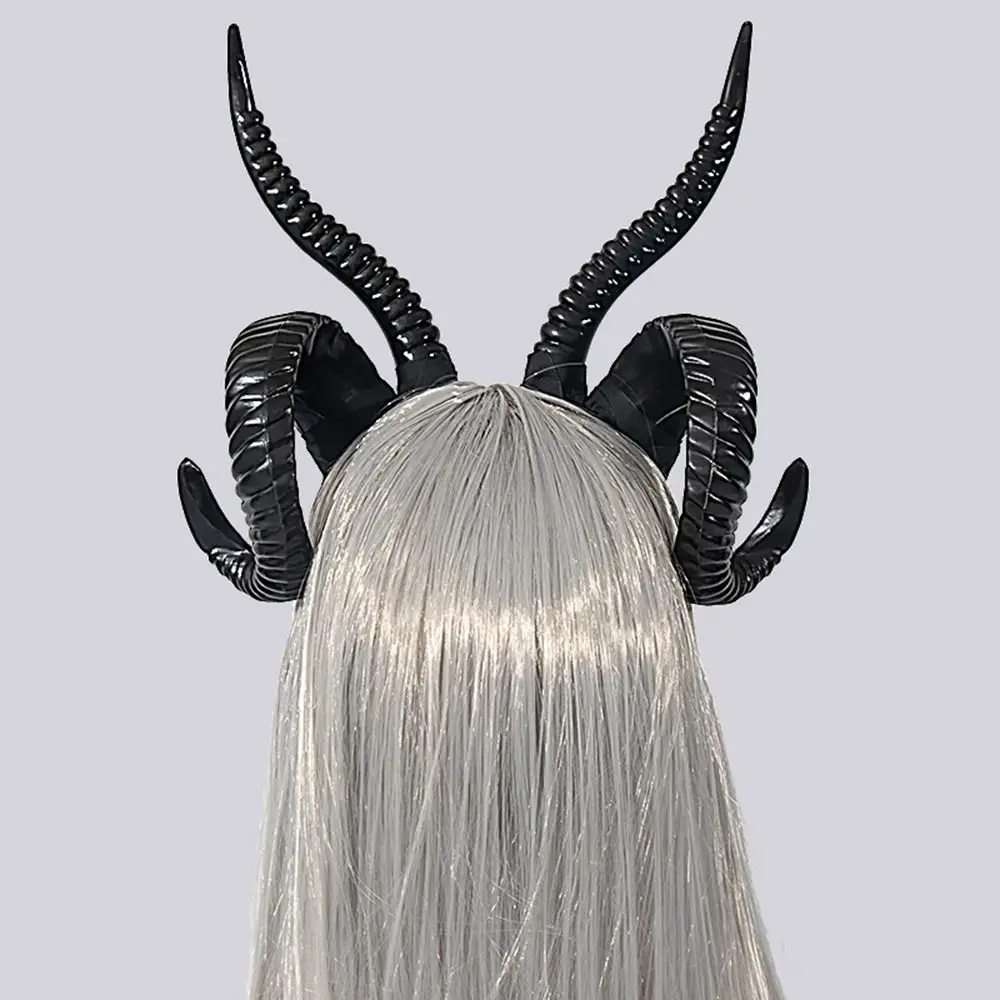 

Devil Ox Horn Hairband Halloween Sheep Horns Headband Cosplay Photo Props Halloween Decoration Supplies Cosplay Headband