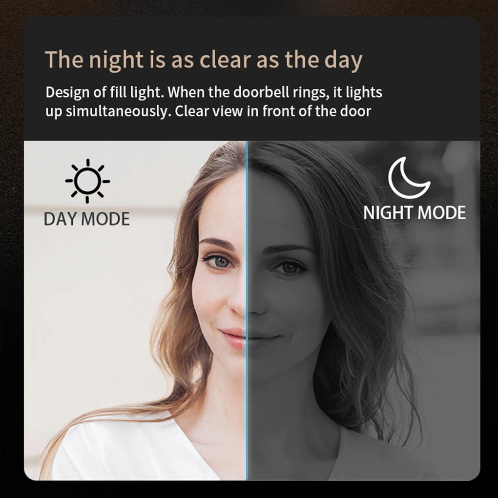 4.3 ''جرس باب يتضمن شاشة عرض فيديو 2.4G 130 °   باب كاميرا الأمن وشاشة الاتصال الداخلي جرس الباب الأشعة تحت الحمراء للرؤية الليلية أجراس الباب اللاسلكية سلامة المنزل