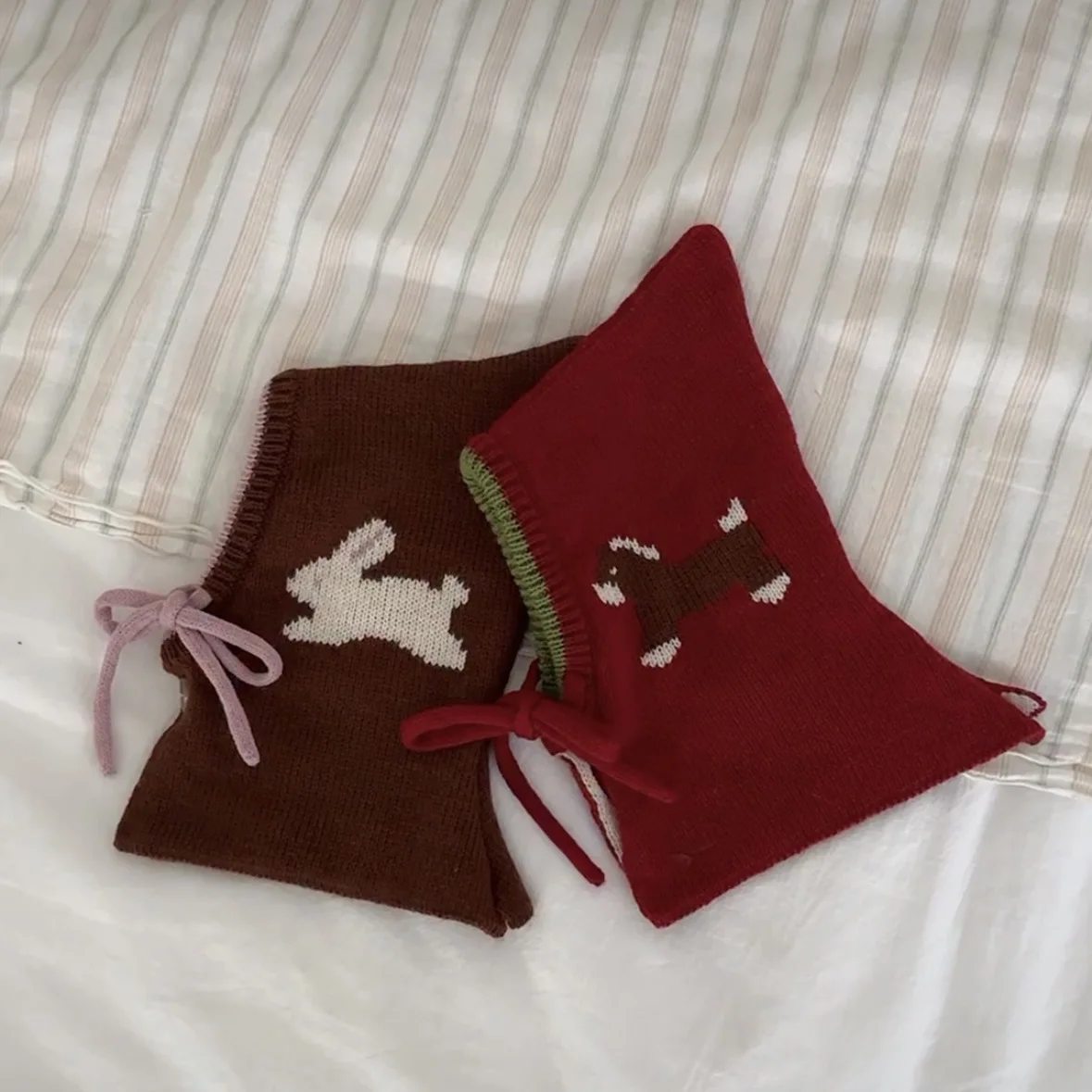 Pet Warmth Hoodie Knitted Wool Hat Autumn and Winter Cute Cat Dog Small Dog Decoration Dogs Accessoires