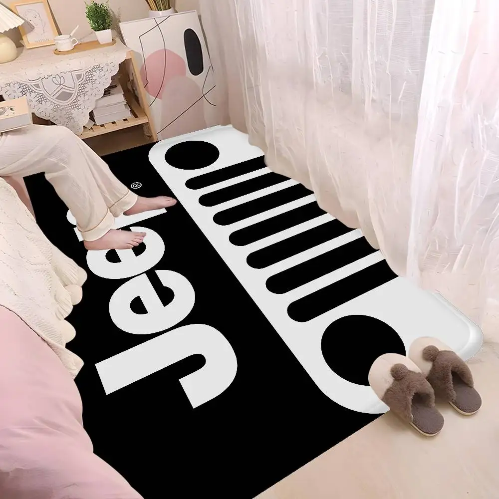 J-Jeep car Bath Mat Kids Room Bedroom Decoration Balcony Anti-Slip Doormat Living Room Alfombra