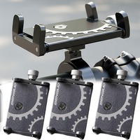 Universal Motorcycle Bicycle Phone Holder Mount Mobile Cell Aluminum Alloy Riding Stand Bracket Bike Handlebar Antislip Clip