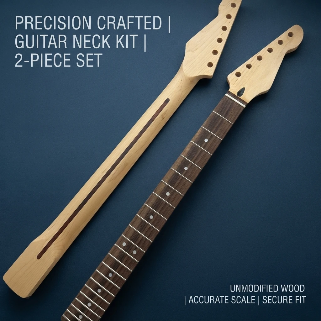 ST Style Guitar Neck 22 Fret Maple Electric Guitar Replacement Part Stratocaster Left Handed Rosewood Fingerboard
