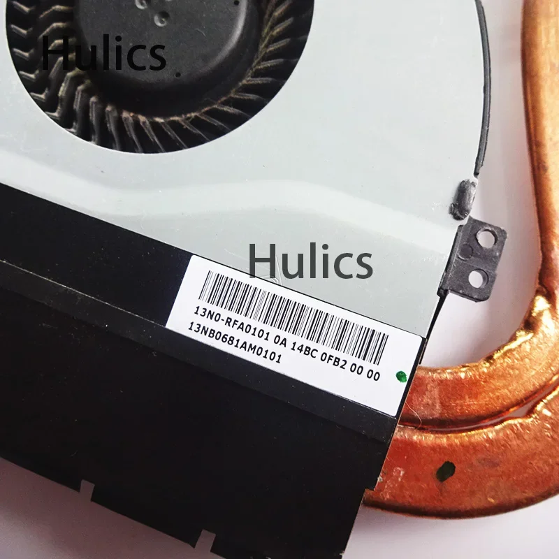 Hulics Used For Asus FX50J A550J X550J W50jk A550jk K550jk X550JD X550JK FH5900 CPU FAN Heatsink 13N0-RFA0101