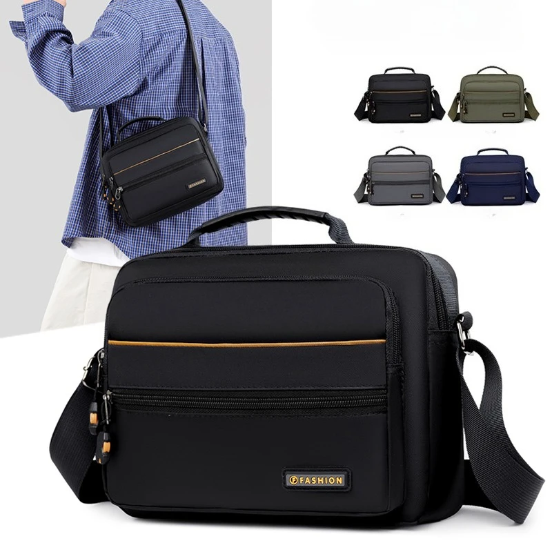 

Multi-Pocket Oxford Messenger Bag for Men – Roomy Crossbody Shoulder Pack for Office Travel & Everyday Carry