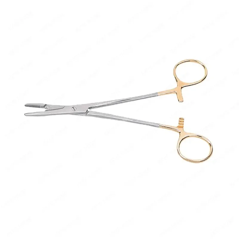 

Gold Handle with Needle Holder Stainless Steel Needle Forceps Hand Surgery with Scissors Clip Needle Pliers Small Animal Equipme