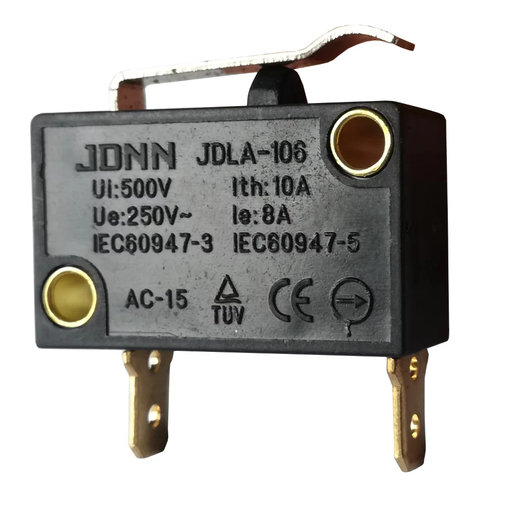 2 قطعة JDNN JDLA-106 250 V 8A مستقيم طويل ليفر منحنى طويل الذراع الكهربائية مايكرو مفاتيح Microswitch للمعدات الميكانيكية #2