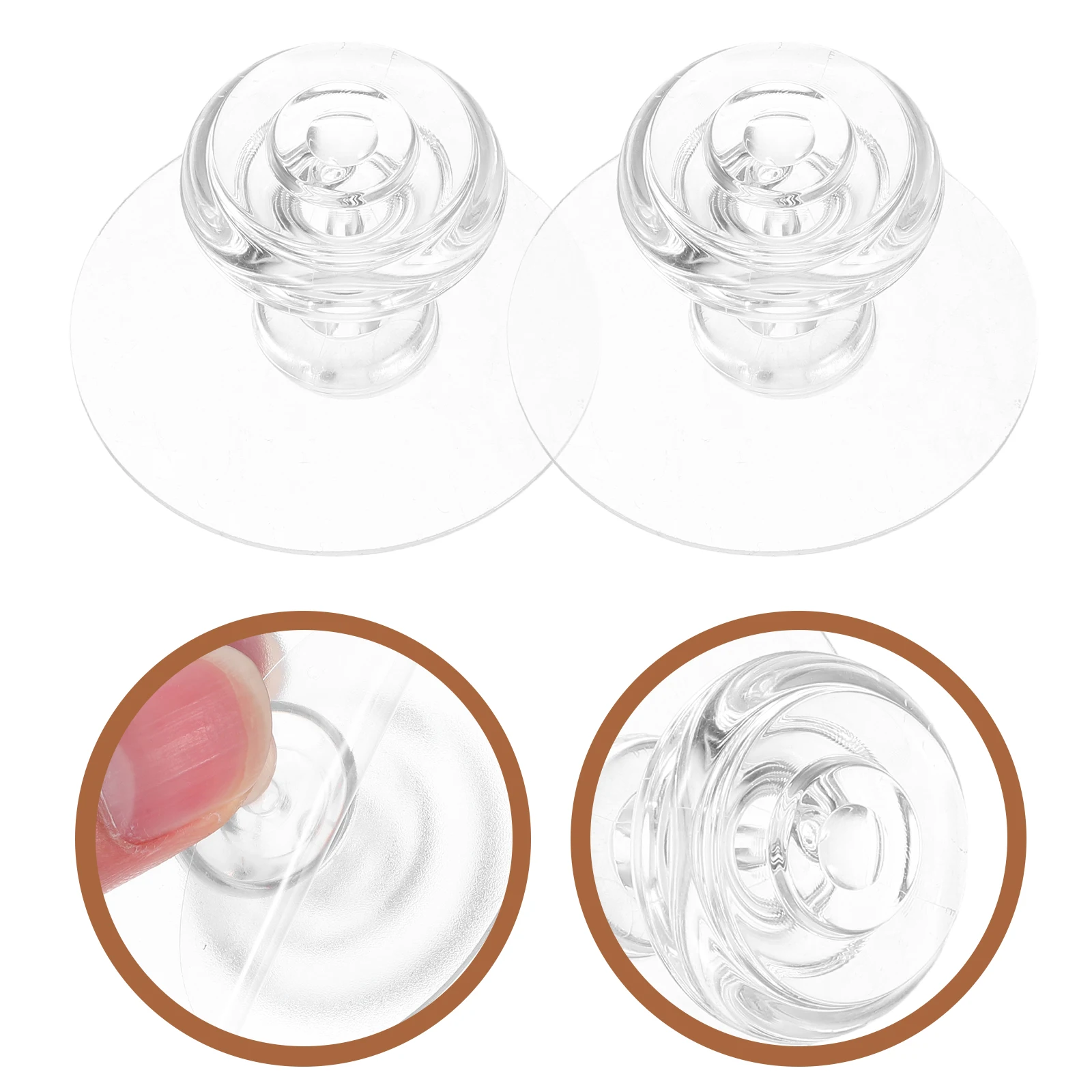 

6 Pcs Strong Viscose Hook Hooks for Hanging Sticker Hat Plastic Adhesive Removable Double Sided