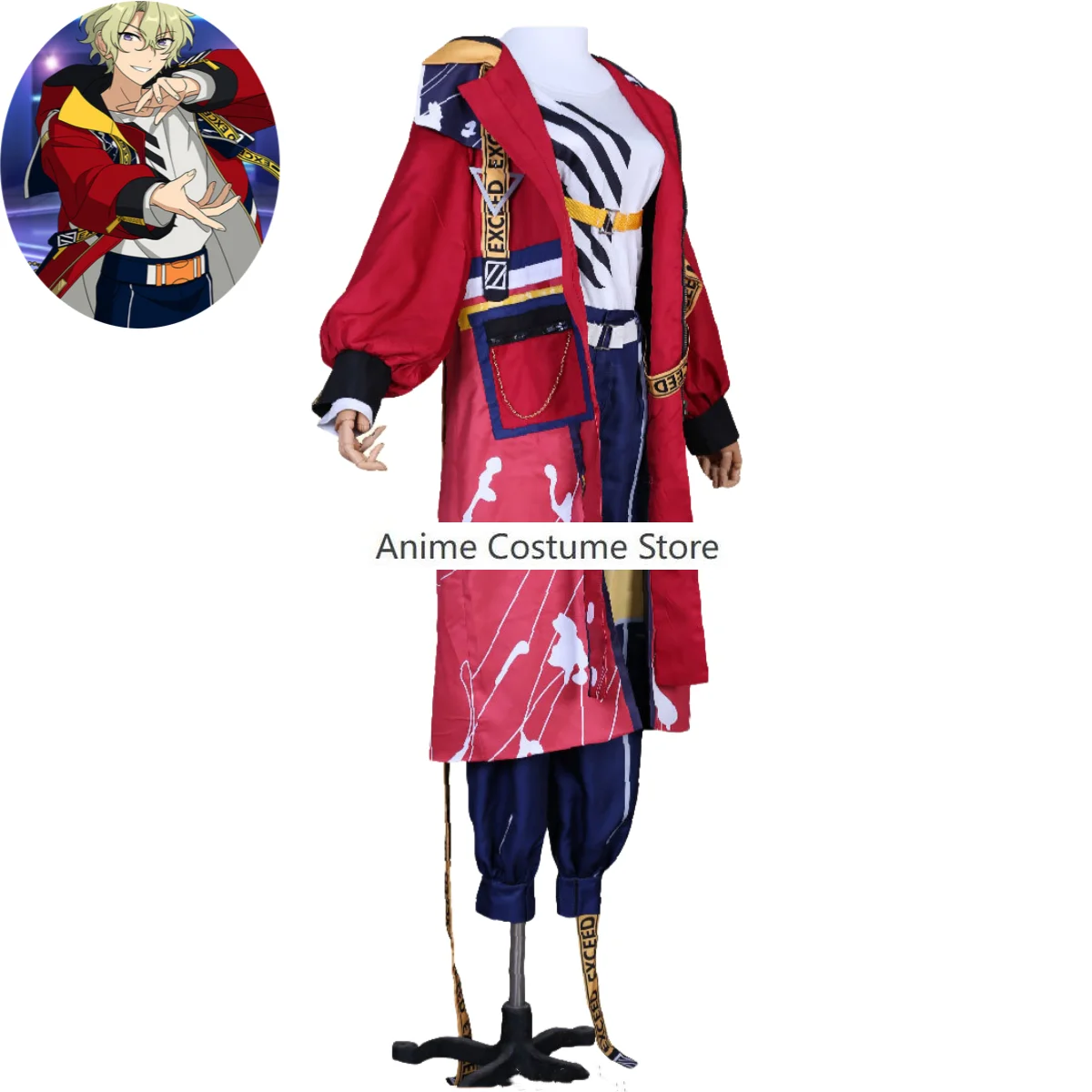 Costume de Cosplay Es2 Stars Tomoe Hiyori pour Homme et Femme, Ensemble de Jeu d'Anime, Perruque d'Uniforme d'Équipe Exceed de 6 Travailleurs, pour ix