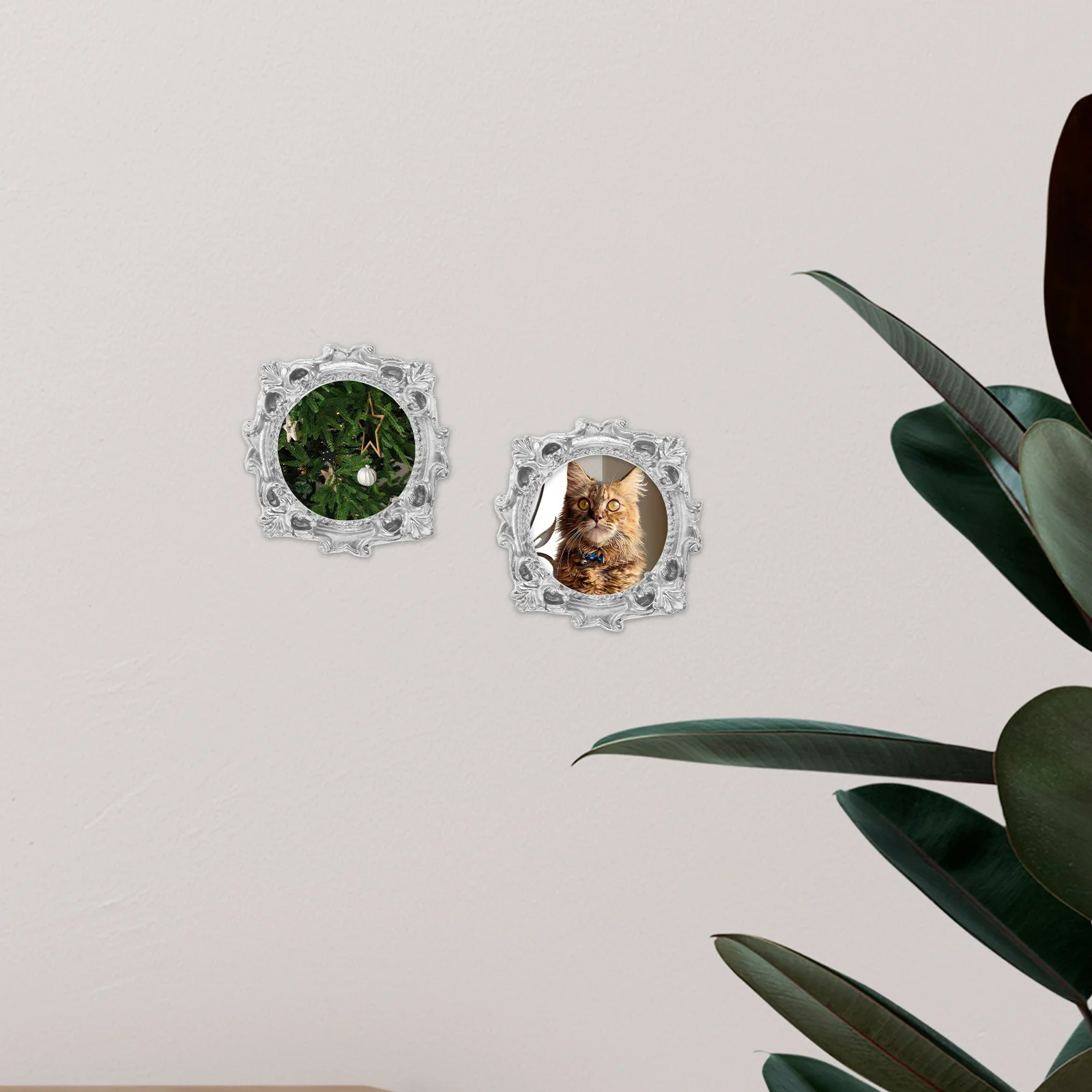 

4Pcs Mini Vintage Resin Photo Frames Miniature Picture Frames DIY Scrapbook Supplies Home Wedding Decoration Photo Frame