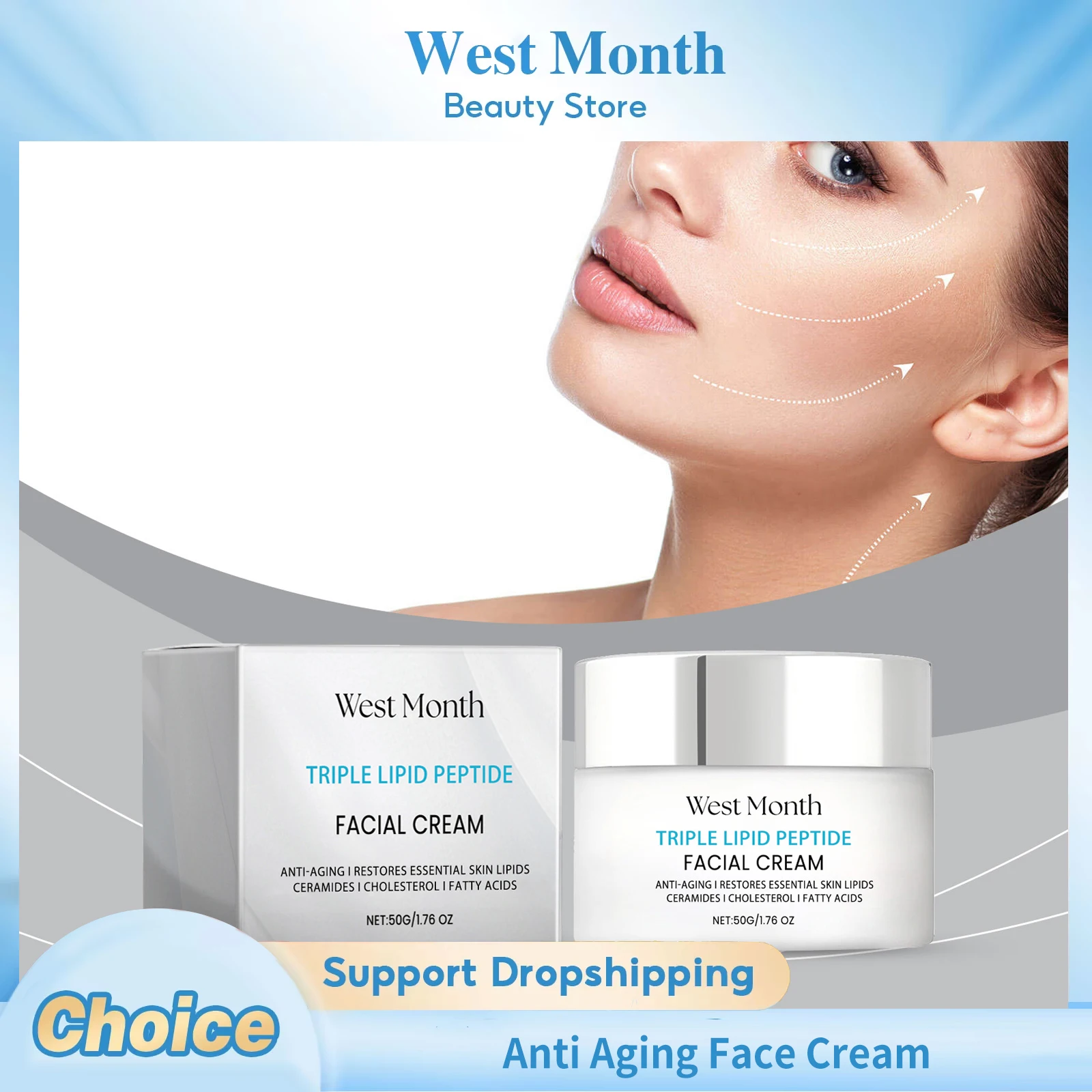 

Anti Aging Face Cream Firming Lifting Anti Wrinkle Long Lasting Moisturizing Brightening Smoothing Refresh Nourishing Face Cream