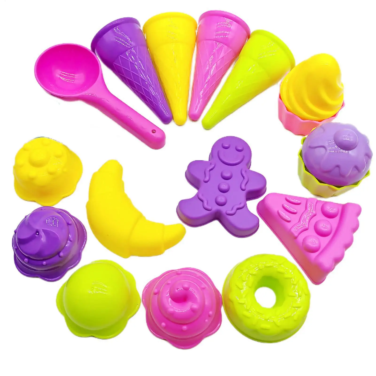 

Sand Molds 17 Pieces Construction Mould Set Beach Sand Toys For Boys Family Outdoor Summer Vacation Travel Construction Game
