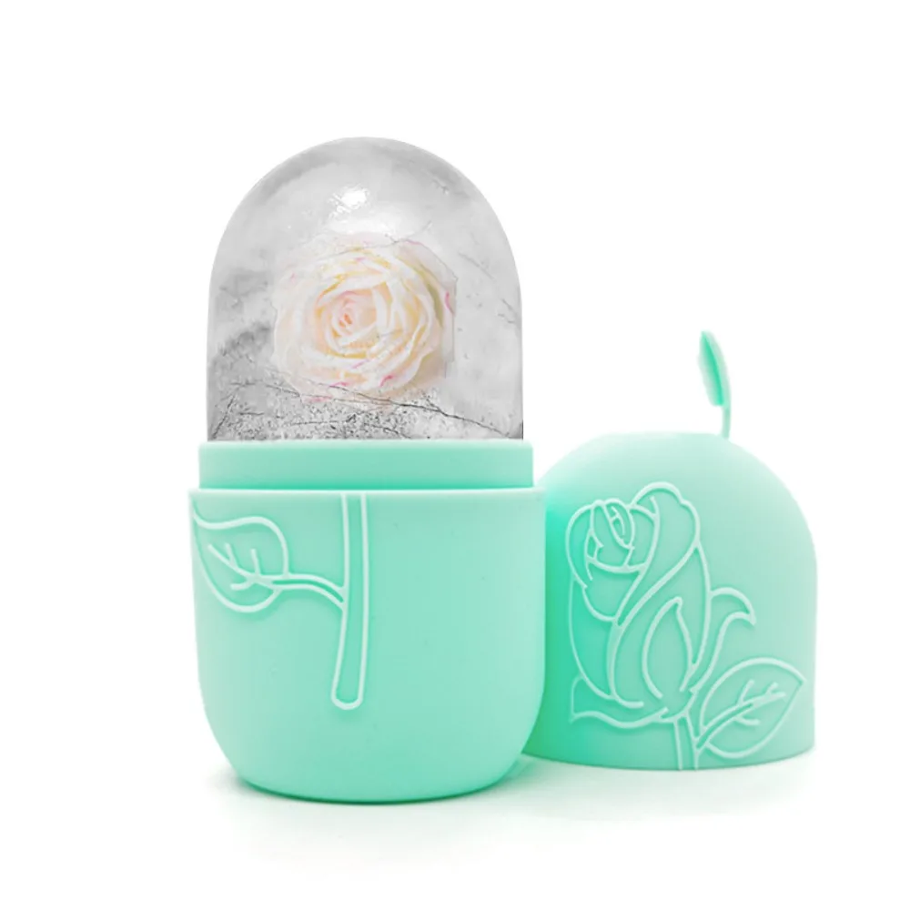 Verbeterde siliconen ijsroller voor gezicht Herbruikbare schoonheid Huidverzorgingshulpmiddelen Gezichtsmassager Gezichtslifting Ijsblokjesbakken Ogen en nek