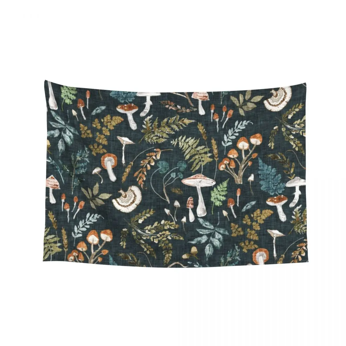 

Mushroom Grove (midnight) Tapestry Nordic Home Decor Home Decor Aesthetic Wall Carpet Tapestry