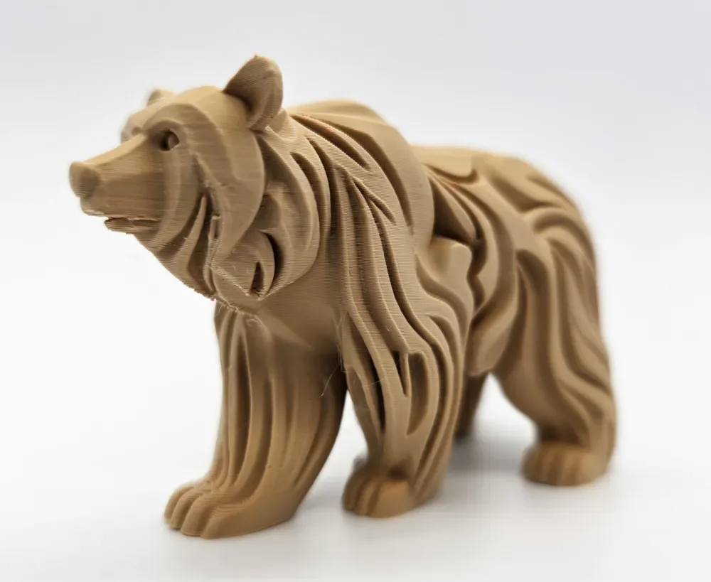 Chubby Black Bear Statue, Modern Minimalist Design Great Home Animal Black Bear Decorative Ornament