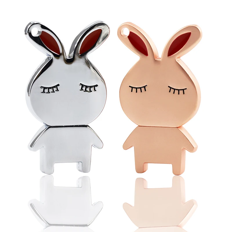 

TEXT ME cute rabbit metal model usb2.0 4GB 8GB 16GB 32GB 64GB pen drive USB flash drive creative Pendrive