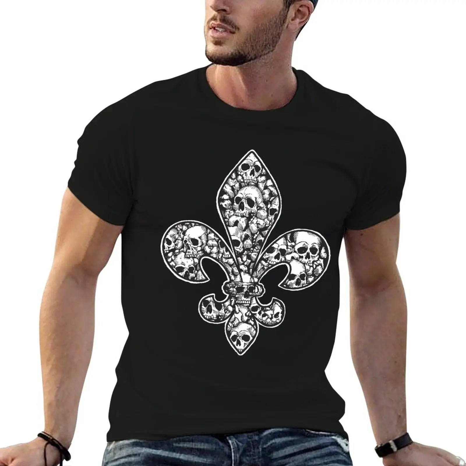 

Mardi Gras Fleur de Lis T-Shirt funny t shirts dark humor cotton t shirts man 100% T-Shirt
