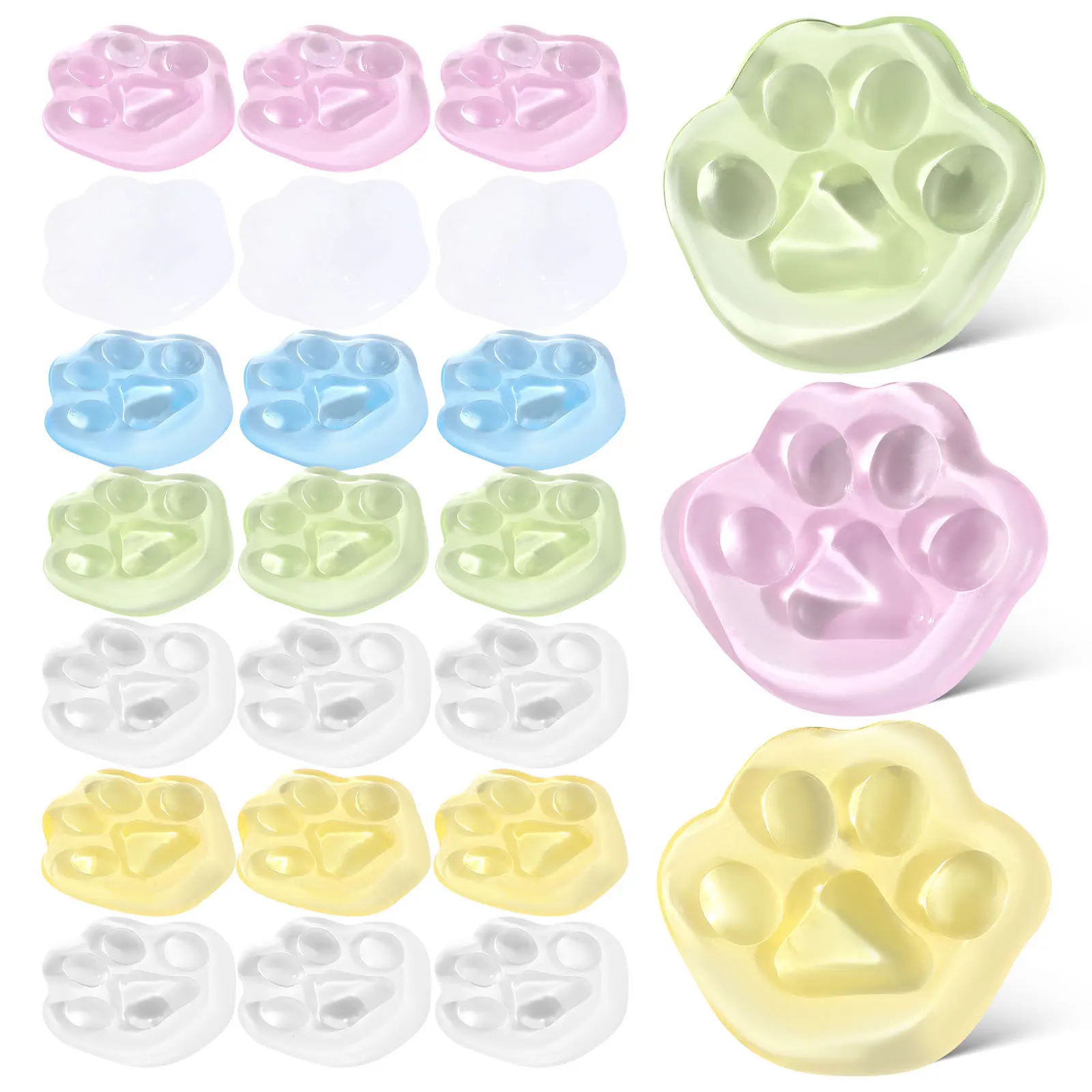 50 قطعة مخلب القط اسفنجي لينة للعصر تململ للأطفال الإجهاد الإغاثة الحسية اللعب البسيطة باو على شكل اليد ممارسة Kawaii تخزين